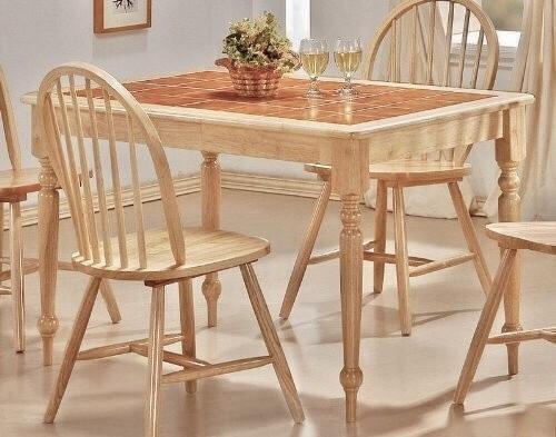 5 piece solid discount wood dining set