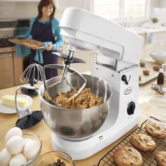 Ginny's Brand 5-Qt Batch Boss Stand Mixer - WHITE